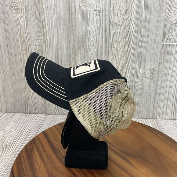 Vintage Minnesota Home State Apparel Beige Black Logo Baseball Cap Hat OSFA - Picture 4 of 9